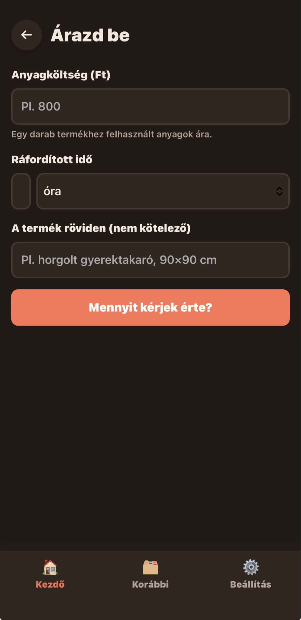 Árazd be képernyő